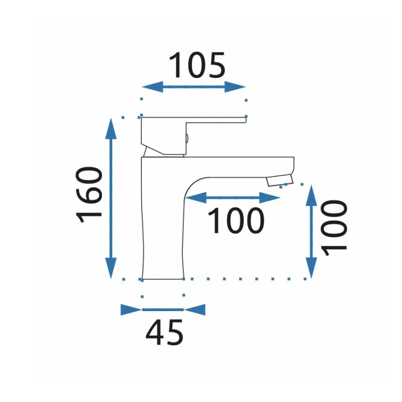 Elegancka Bateria Umywalkowa Mild - Czarny/Różowe Złoto - Niska Perfekcja