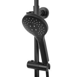 Zestaw Prysznicowy Vincent Black z Termostatem: Komfort i Styl w Twojej Łazience