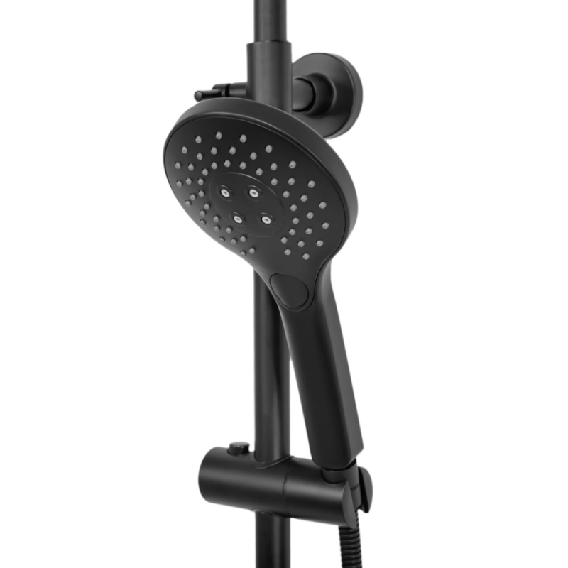 Zestaw Prysznicowy Vincent Black z Termostatem: Komfort i Styl w Twojej Łazience