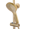 Zestaw Prysznicowy Vincent Termo w Złotym Szczotkowanym Wykończeniu - Elegancja i Komfort