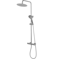 Ekskluzywny Zestaw Prysznicowy Vincent – Nikiel Szczotkowany, Termostat Premium