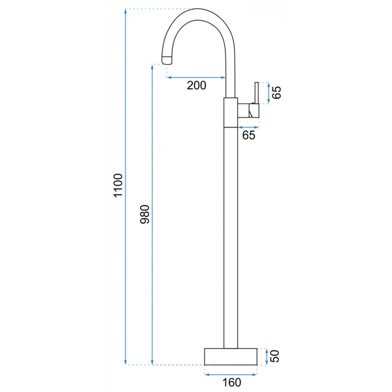 Złota Bateria Umywalkowa Lungo Ortis - Nowoczesny Styl i Elegancja