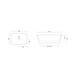 Złota Elegancja: Umywalka Nablatowa Belinda◦Stylowa Doskonałość