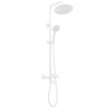 LUNGO Biały Zestaw Prysznicowo-Wannowy z Termostatem - Elegancja i Komfort