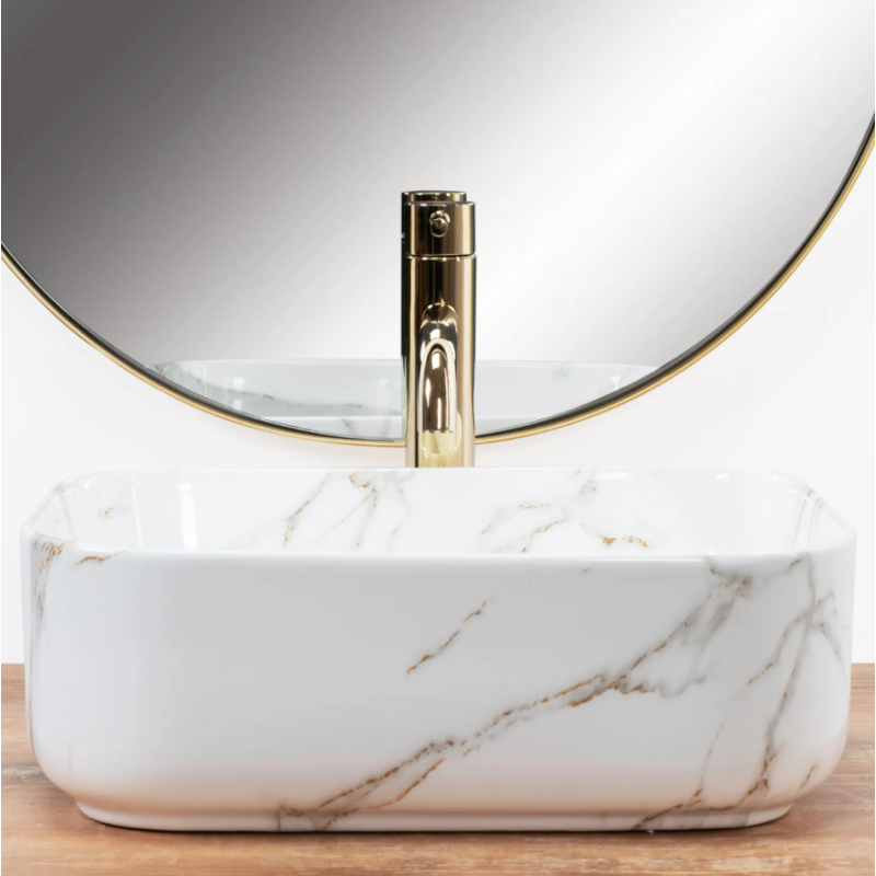 Ekskluzywna Umywalka Nablatowa DEMI MINI SHINY AIAX - Styl i Elegancja!