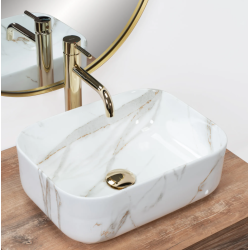 Ekskluzywna Umywalka Nablatowa DEMI MINI SHINY AIAX - Styl i Elegancja!