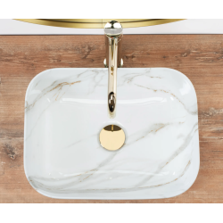 Ekskluzywna Umywalka Nablatowa DEMI MINI SHINY AIAX - Styl i Elegancja!