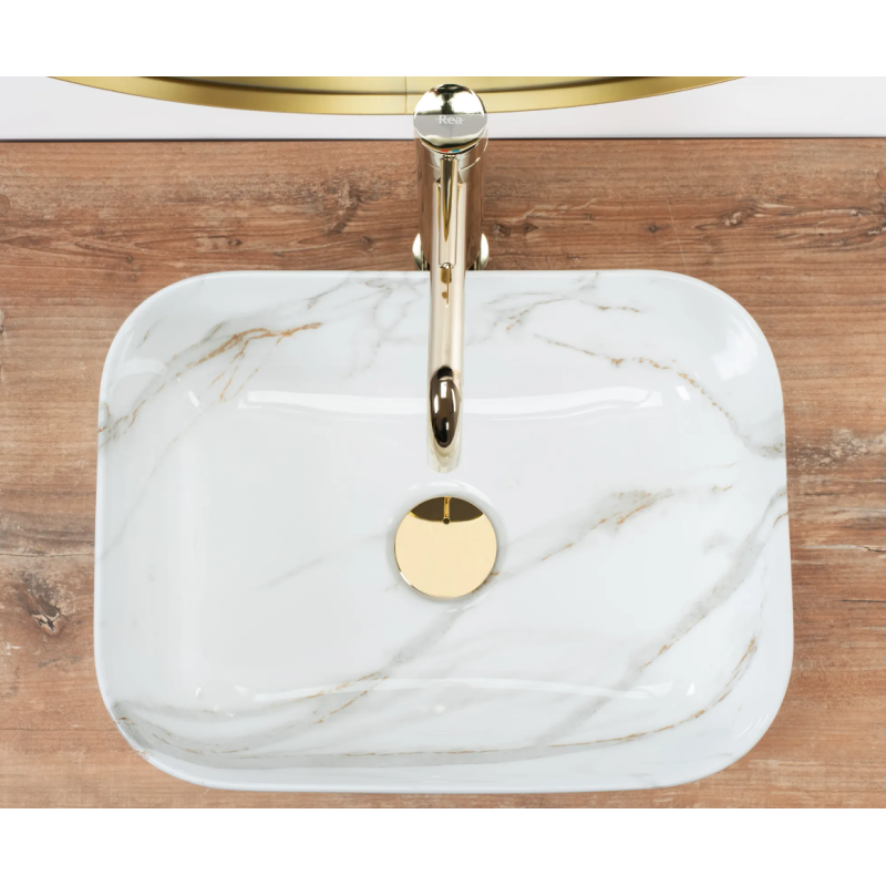 Ekskluzywna Umywalka Nablatowa DEMI MINI SHINY AIAX - Styl i Elegancja!