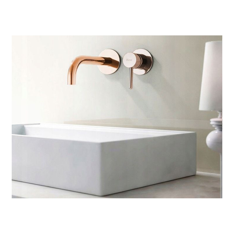 Elegancka Bateria Podtynkowa LUNGO w Różowym Złocie + Box - Wyjątkowy Styl!