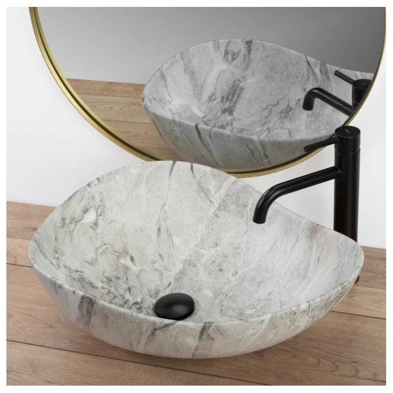 Stylowa Umywalka Nablatowa Dora Stone - Elegancja w Każdej Łazience!