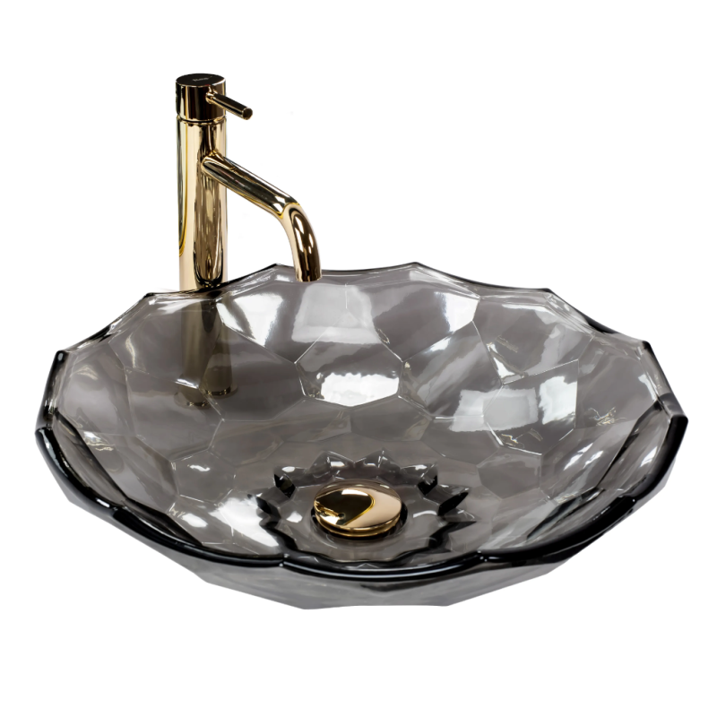 Elegancka Umywalka Nablatowa ARCTIC BLACK - Nowoczesny Styl do Twojej Łazienki