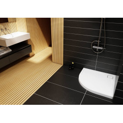 Półokrągły Brodzik 100x100 Omega Stabilsound Plus – Nowoczesny Design, Niezawodna Jakość