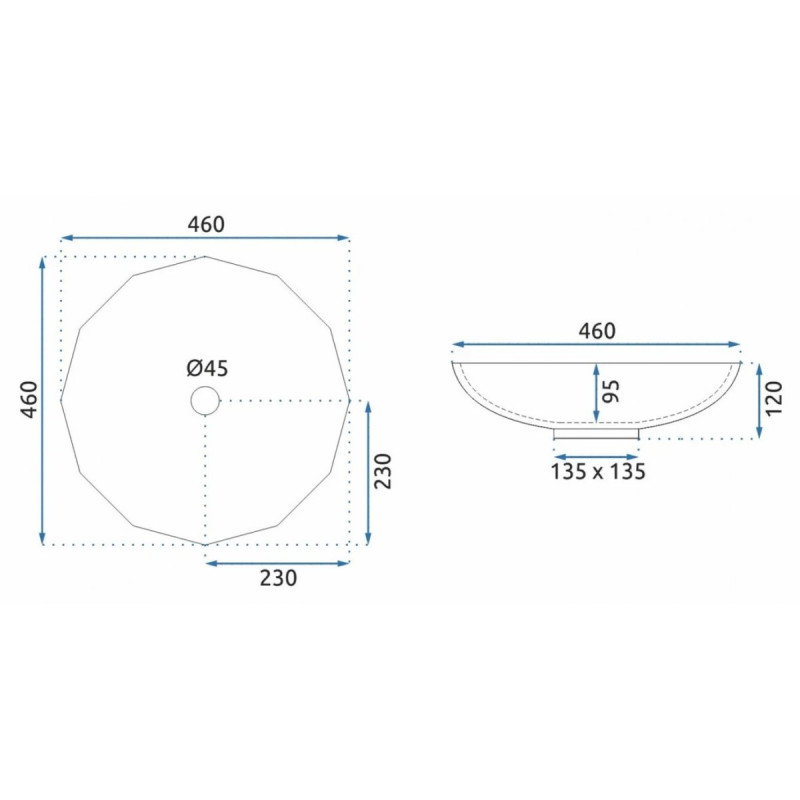 Elegancka Umywalka Nablatowa ARCTIC BLACK - Nowoczesny Styl do Twojej Łazienki