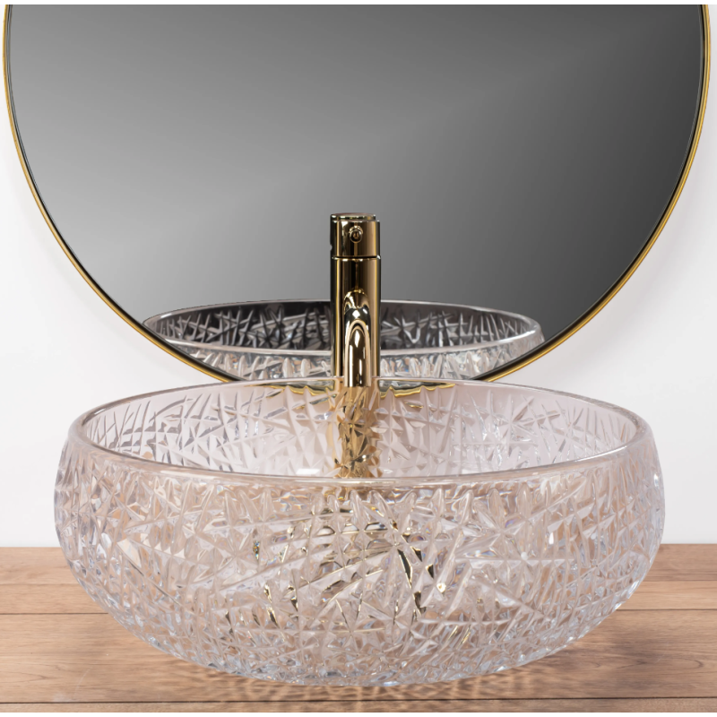 Krystalicznie Przejrzysta Umywalka ICE Nablatowa - Elegancja na Wymiar