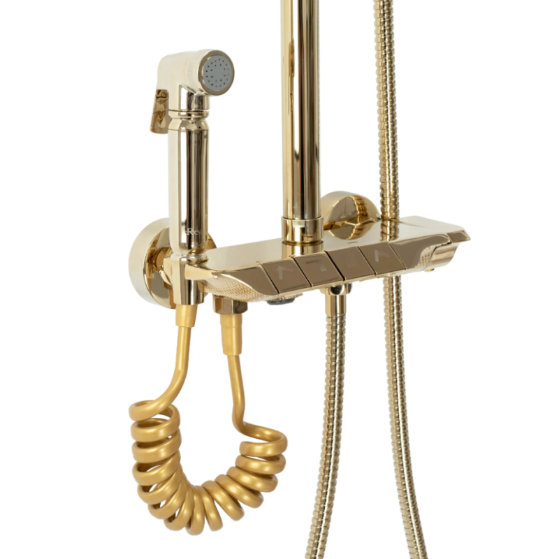 Luksusowy Zestaw Prysznicowy MAX w Kolorze Złota – Styl i Elegancja w Twojej Łazience!