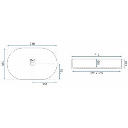 Stylowa Umywalka NABLATOWA NADIA 70 – Elegancja i Funkcjonalność!