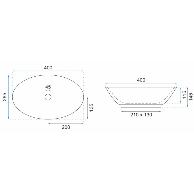 Elegancka Umywalka Nablatująca PAMELA MINI - Stylowy Dodatek do Twojej Łazienki