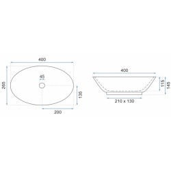 Elegancka Umywalka Nablatująca PAMELA MINI - Stylowy Dodatek do Twojej Łazienki