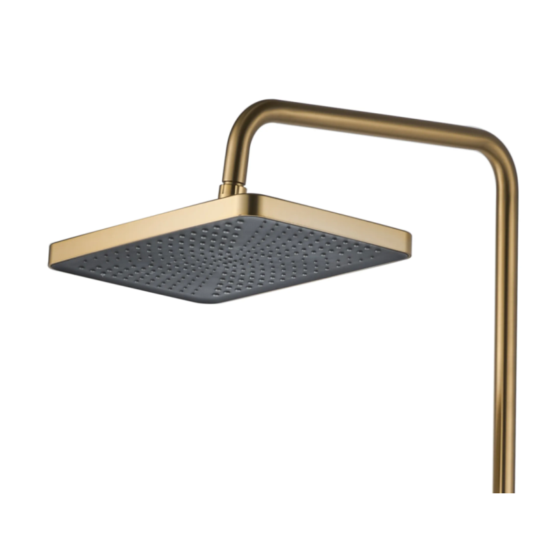 Luksusowy Zestaw Prysznicowy Helix w Złotym Szczotkowanym Wykończeniu