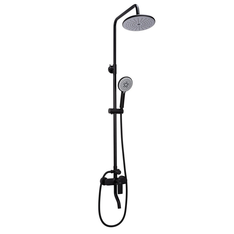 Elegancki Zestaw Prysznicowy VERSO w Czarnej Odsłonie