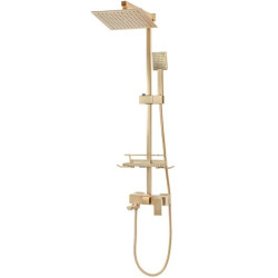 Luksusowy Zestaw Natryskowy JACK - Elegancja w Złotym Szczotkowanym Wydaniu