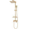 Luksusowy Zestaw Natryskowy JACK - Elegancja w Złotym Szczotkowanym Wydaniu