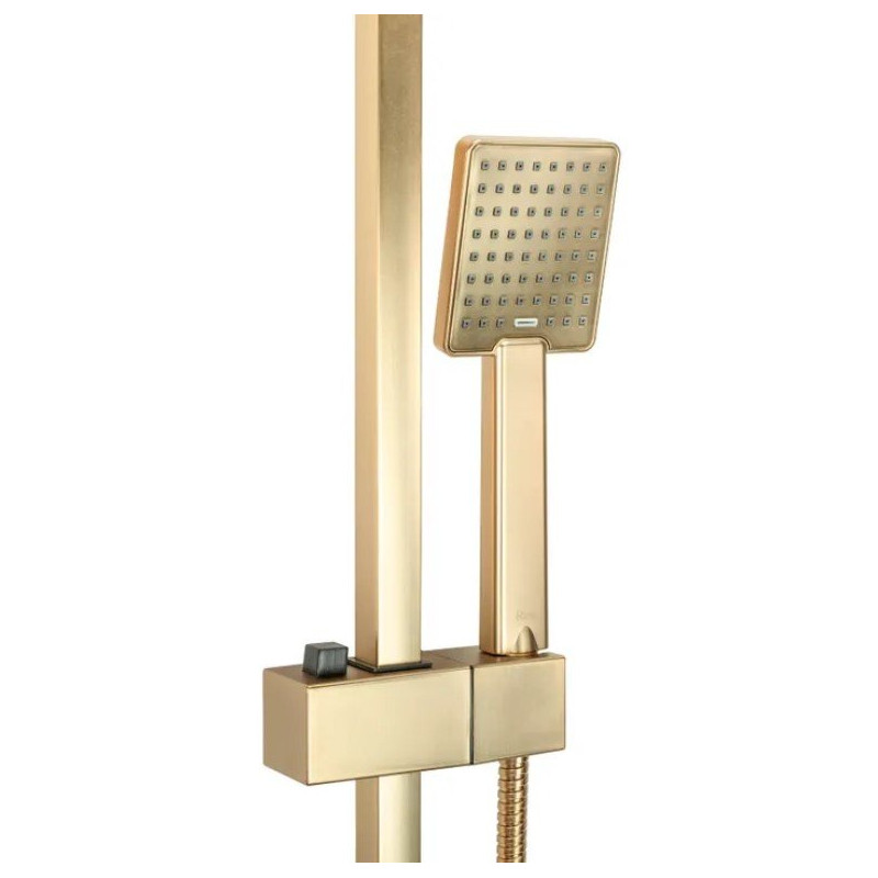 Luksusowy Zestaw Natryskowy JACK - Elegancja w Złotym Szczotkowanym Wydaniu