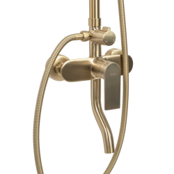 Elegancki Zestaw Prysznicowy Verso w Złotym Szampańskim Wykończeniu