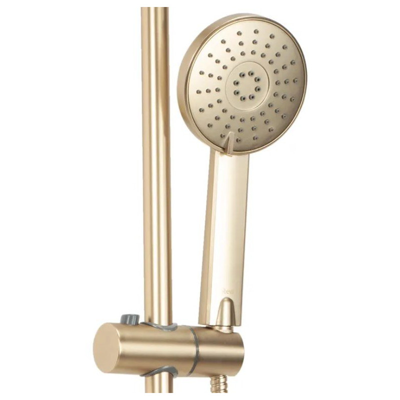 Luksusowy Zestaw Prysznicowy Luis w Złotym Szczotkowanym Wykończeniu