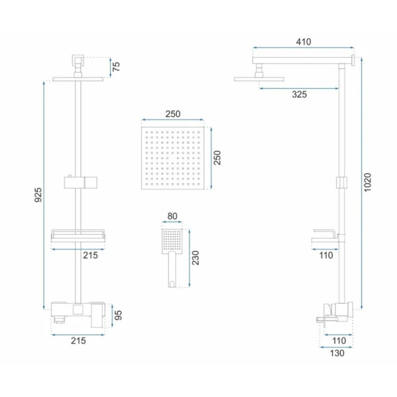 Luksusowy Zestaw Natryskowy JACK - Elegancja w Złotym Szczotkowanym Wydaniu