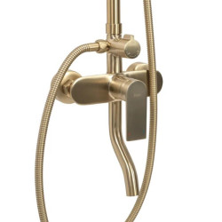 Elegancki Zestaw Prysznicowy Verso w Złotym Szampańskim Wykończeniu
