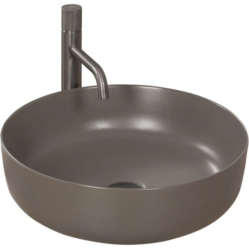 Elegancka Umywalka Nablatowa Elma w Szarym Macie - Nowoczesny Design