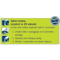 Niezawodny Syfon Click-Clack Prevex Easy Clean - Idealny do Szybkiego Czyszczenia!