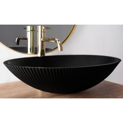 Elegancka Umywalka Della Black Matt - Nowoczesna Paleta Stylu