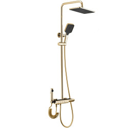 Luksusowy Zestaw Prysznicowy ROB - Złoty Blask i Komfort Termostat!