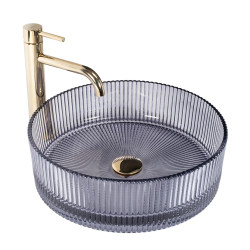 Ingrid Grey - Elegancka Umywalka Nablatowa dla Twojej Łazienki