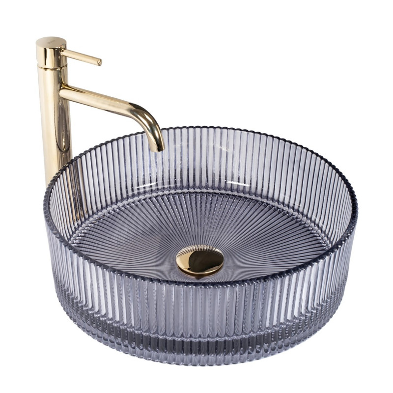 Ingrid Grey - Elegancka Umywalka Nablatowa dla Twojej Łazienki