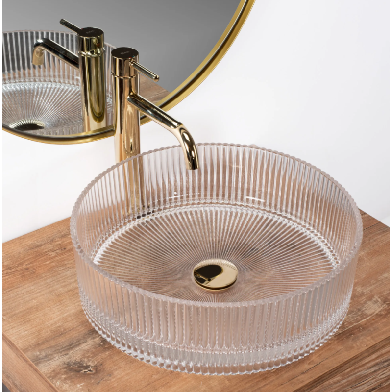 Elegancka Umywalka Nablatowa INGRID - Przejrzysty Design