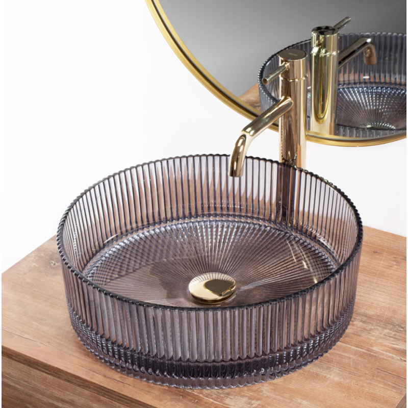 Ingrid Grey - Elegancka Umywalka Nablatowa dla Twojej Łazienki