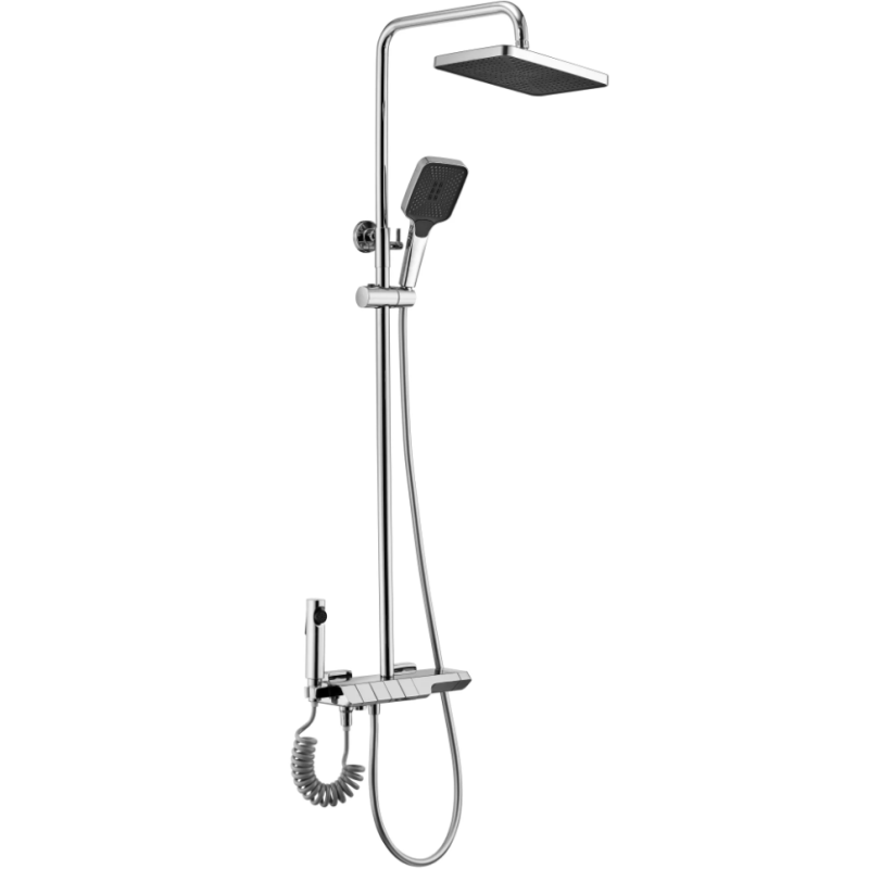 Luksusowy Zestaw Prysznicowy z Termostatem w Chromowanym Wykończeniu