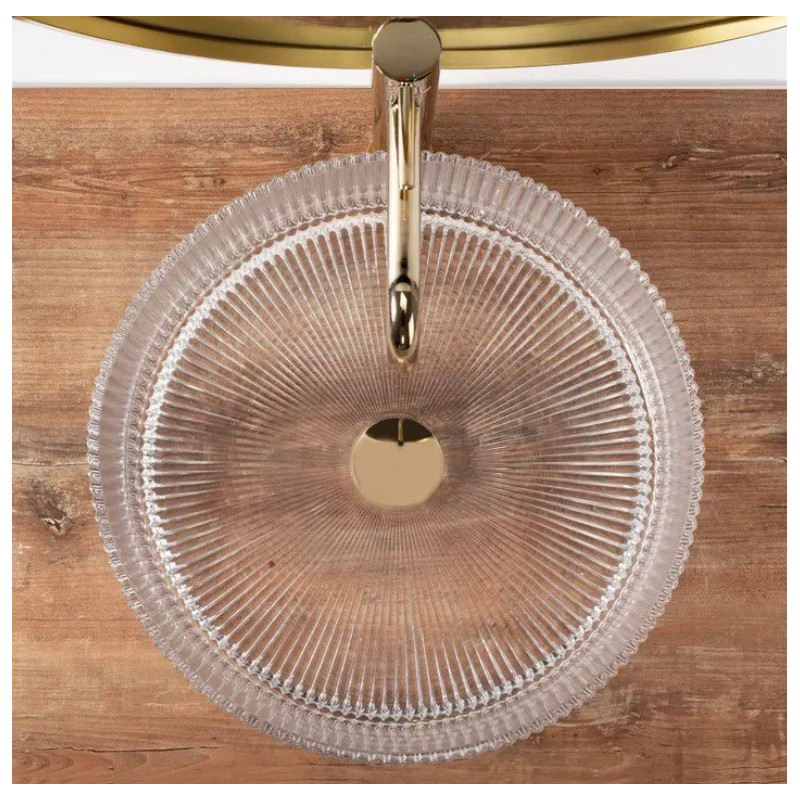 Elegancka Umywalka Nablatowa INGRID - Przejrzysty Design