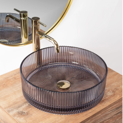 Ingrid Grey - Elegancka Umywalka Nablatowa dla Twojej Łazienki