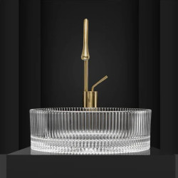 Elegancka Umywalka Nablatowa INGRID - Przejrzysty Design