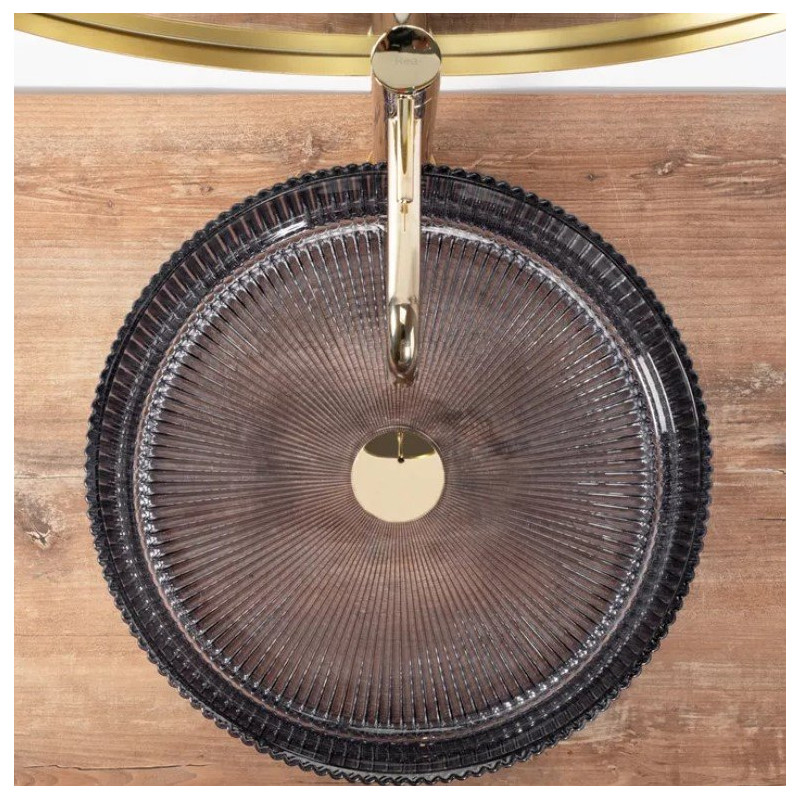 Ingrid Grey - Elegancka Umywalka Nablatowa dla Twojej Łazienki