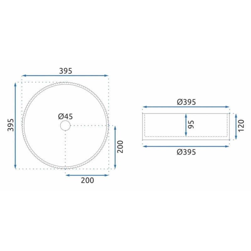 Elegancka Umywalka Nablatowa INGRID - Przejrzysty Design