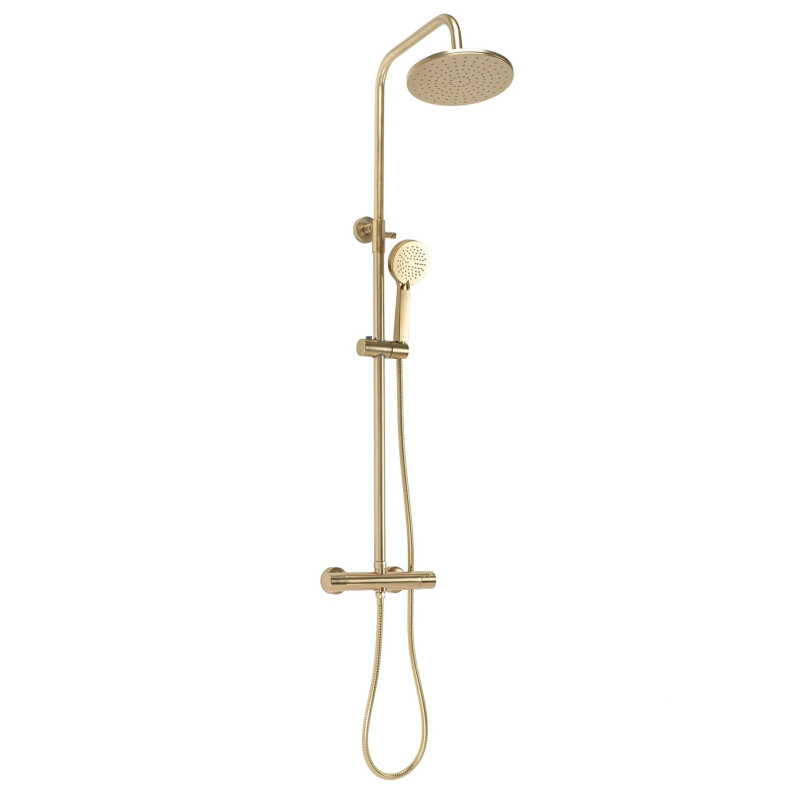 Ekskluzywny Zestaw Prysznicowy Parot w Kolorze Złotym z Termostatem
