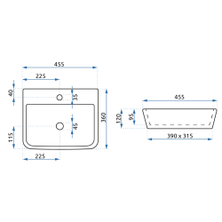 Stylowa Umywalka REMI Nablatowa - Elegancja w Twojej Łazience!