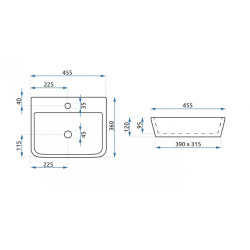 Stylowa Umywalka REMI Nablatowa - Elegancja w Twojej Łazience!