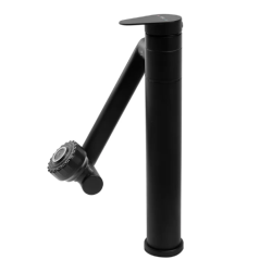 Nowoczesna Bateria Łazienkowa PACO Czarno-Wysoka - Styl i Funkcjonalność!