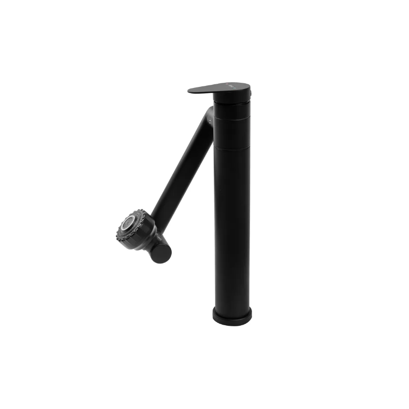 Nowoczesna Bateria Łazienkowa PACO Czarno-Wysoka - Styl i Funkcjonalność!